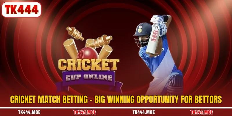 Cricket Match Betting - Big Winning Opportunity For Bettors