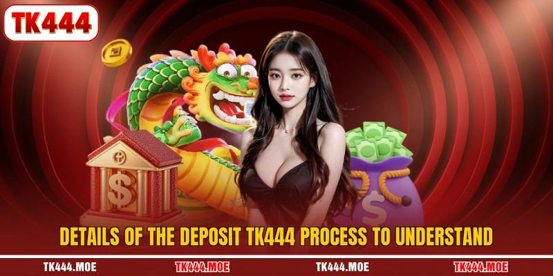 Details of the deposit TK444 process to understand Details of the deposit TK444 process to understand