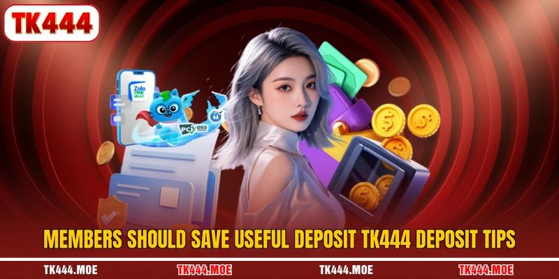 Members should save useful deposit TK444 deposit tips Members should save useful deposit TK444 deposit tips