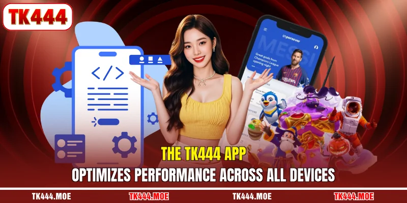 The TK444 app optimizes performance across all devices